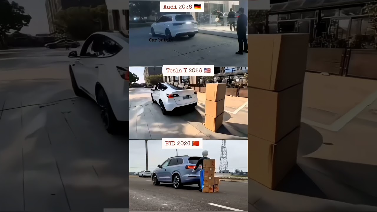 Rear AEB Battle: Audi vs. Tesla Model Y vs. BYD | The Ultimate Reverse Safety Verdict