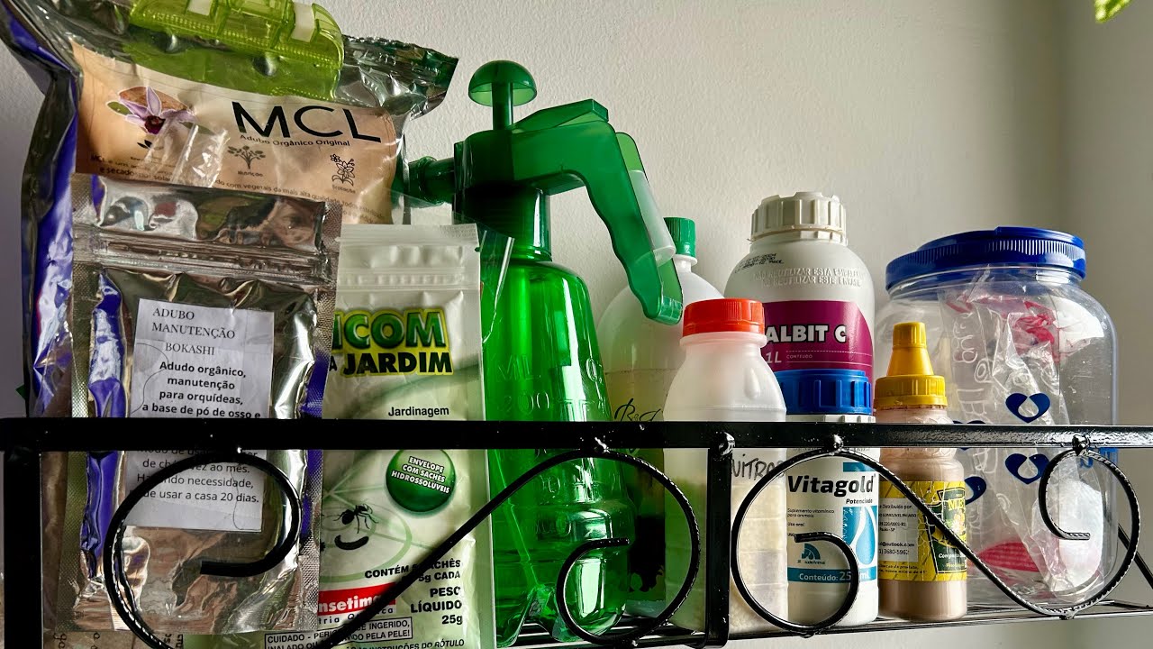 Adubos para orquídeas que uso no momento. Leiam a descrição do vídeo.