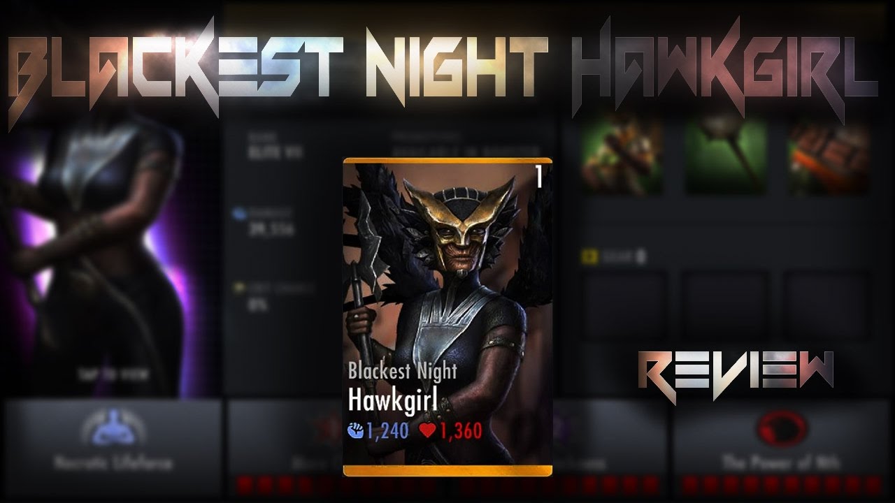 Blackest Night Hawkgirl! Injustice Gods Among Us 2.12! IOS/Android