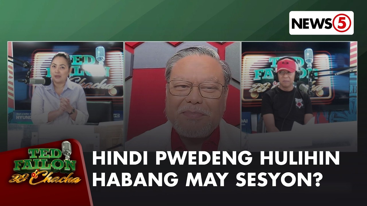 Hindi maaaring hulihin ang senador habang naka-sesyon? | Ted Failon & DJ Chacha