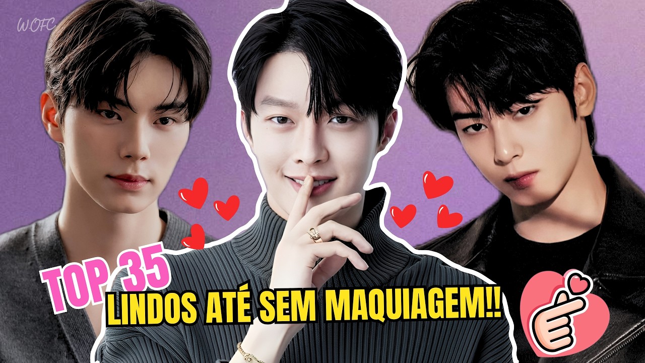 TOP 35 ATORES COREANOS QUE SÃO REALMENTE PERFEITOS SEM MAQUIAGEM! 😍🔥