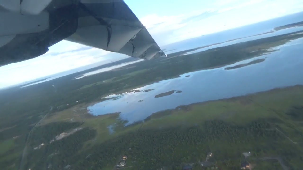 Nyxair taking off at Kuressaare airport on 9th July 2023.
