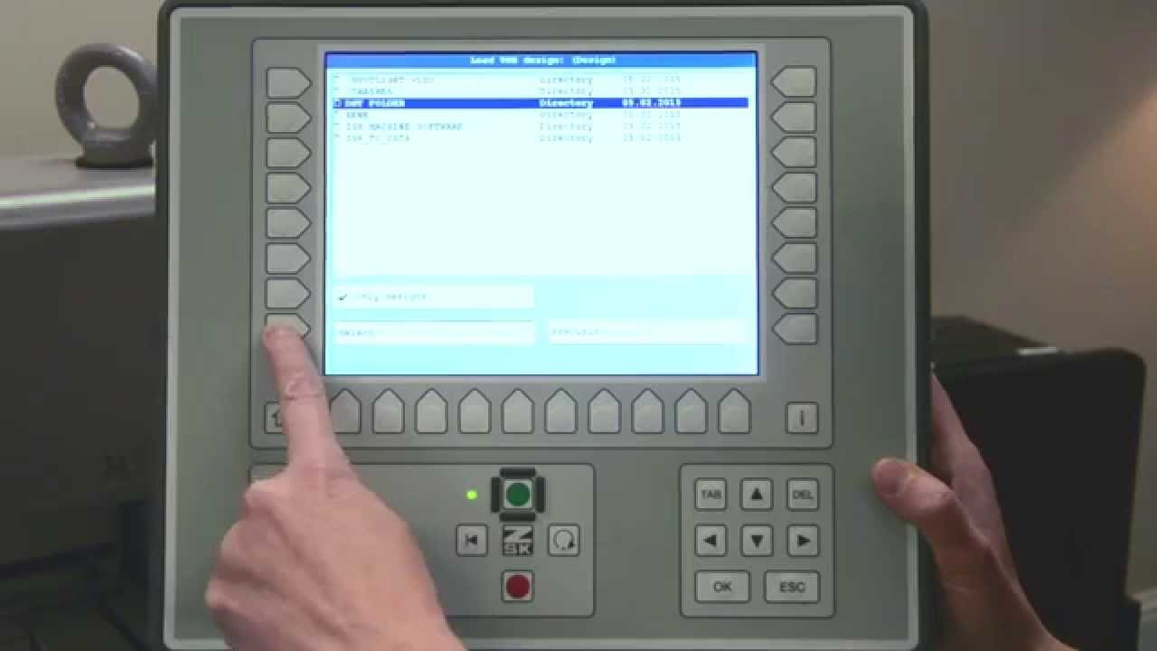 Глава 12 — Загрузка файла DST в вышивальную машину ZSK Sprint