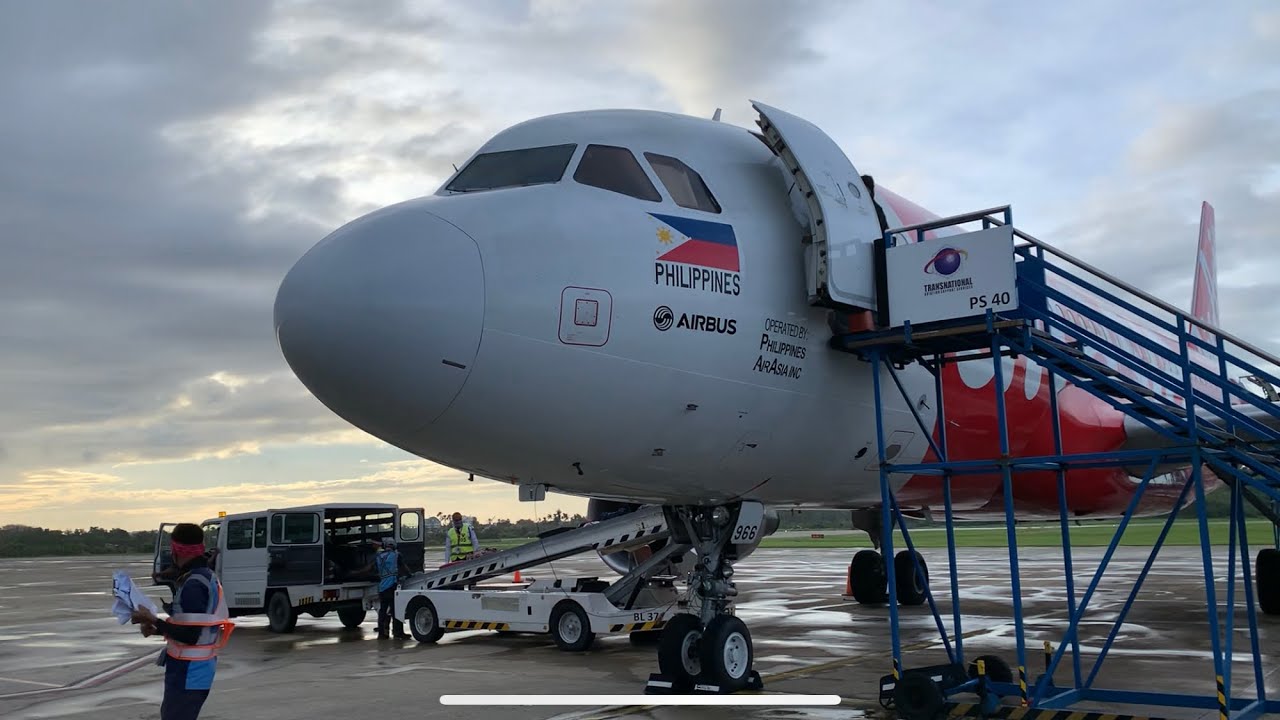 PHILIPPINES AIR ASIA | CATICLAN-MANILA | ECONOMY CLASS | AIRBUS A320-200 | RP-C8966