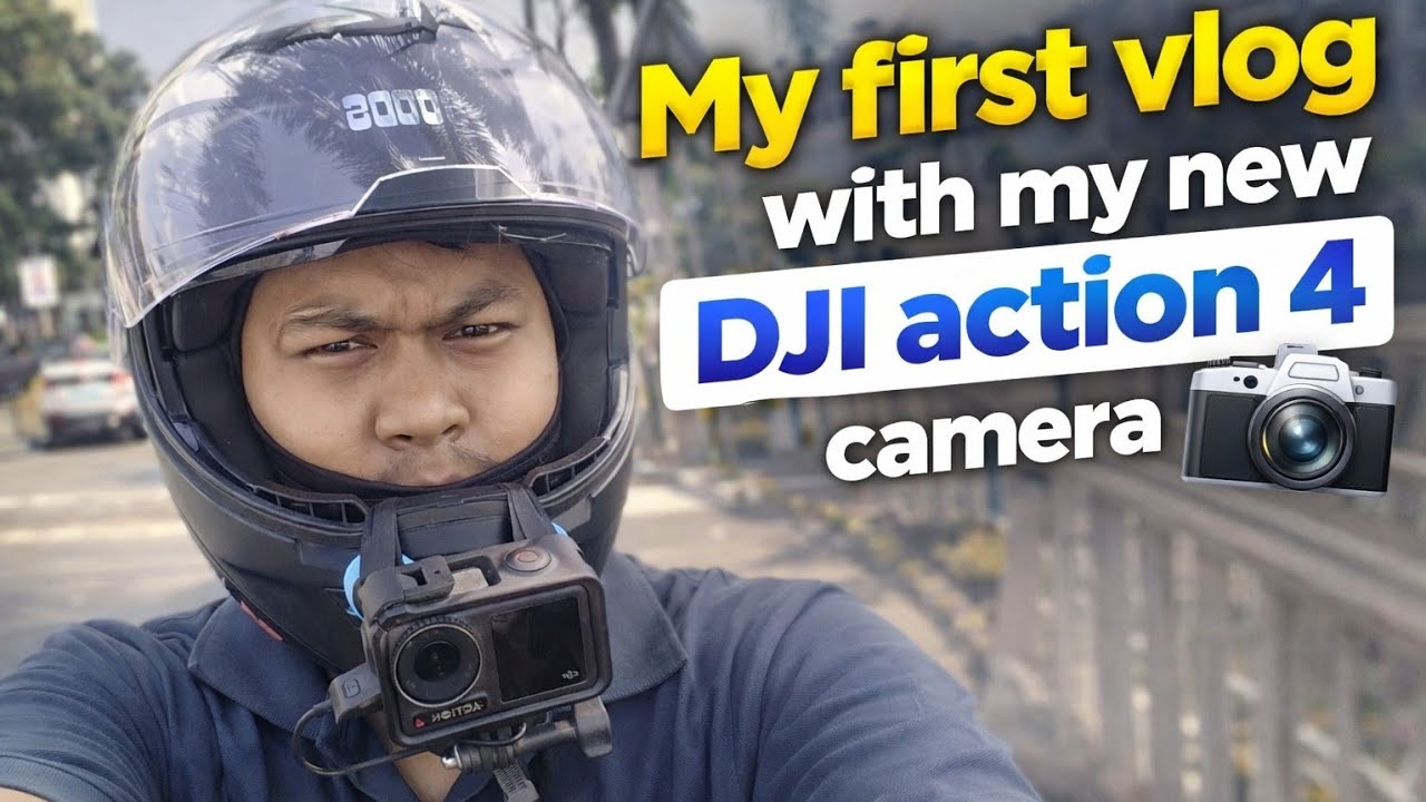 My first vlog with my new DJI action 4 camera #cemera #firstvlog #bikelover 