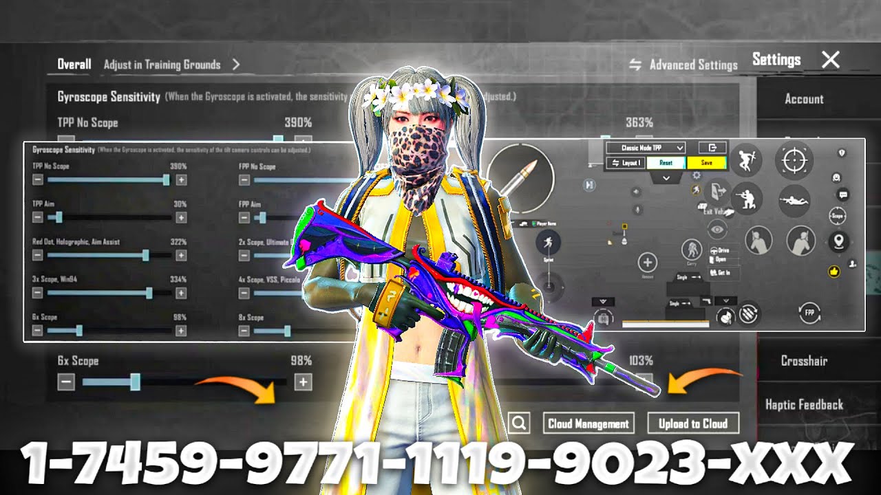 NEW UPDATE 4.2🔥BEST SENSITIVITY CODE + CONTROL SETTINGS BGMI/PUBG MOBILE