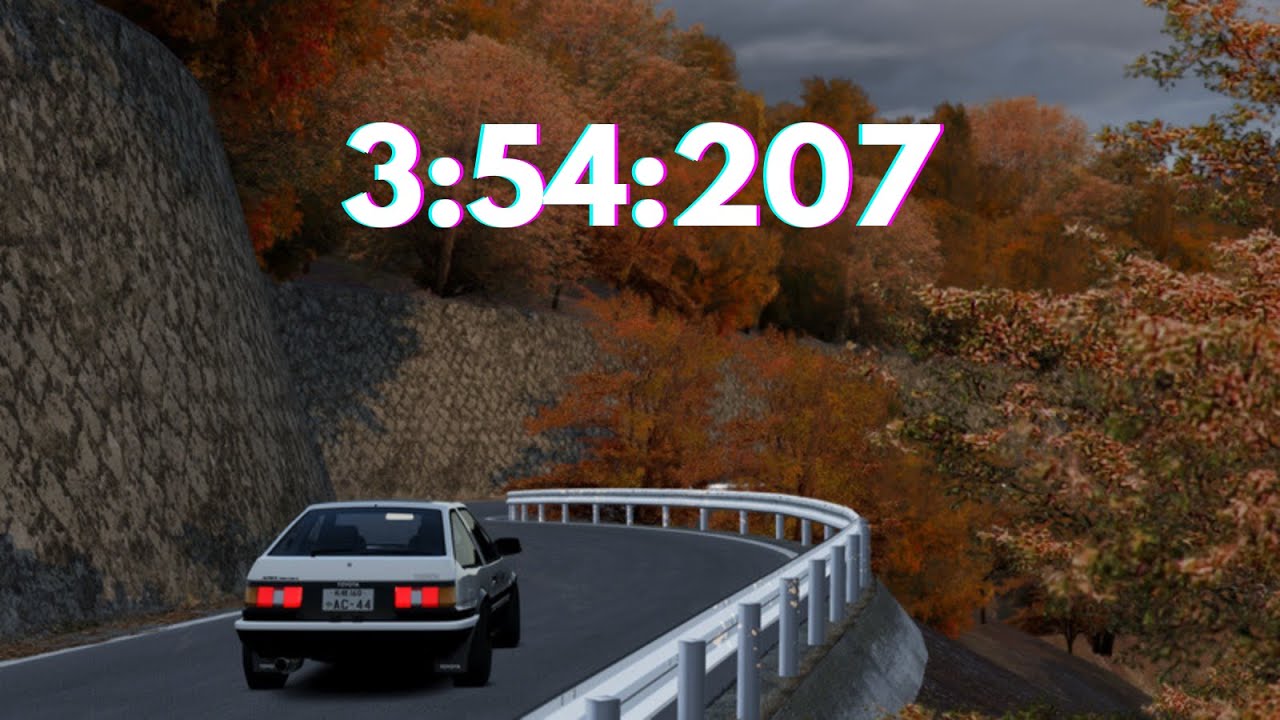 👑King of the Slope (3:54:207 AE86 Tuned EK Irohazaka Downhill WR)