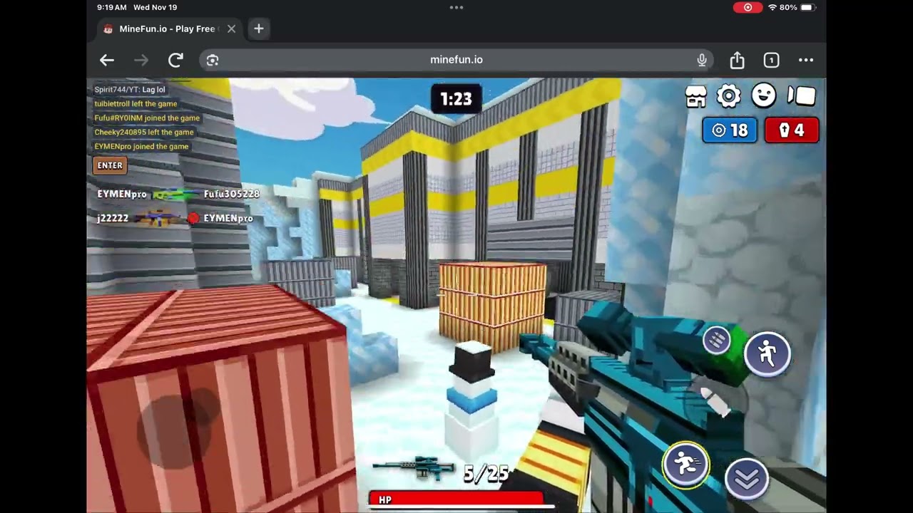 Minefun.io The war: NO WAY I GOT 1% M4A1