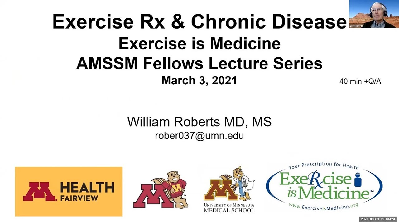 Exercise Rx and Chronic Disease | National Fellow Online Lecture Series