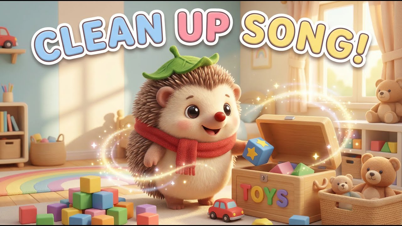 “Clean Up Song for Kids 🧸🦔 | Tidy Up Toys with Nino | Fun Nursery Rhyme”