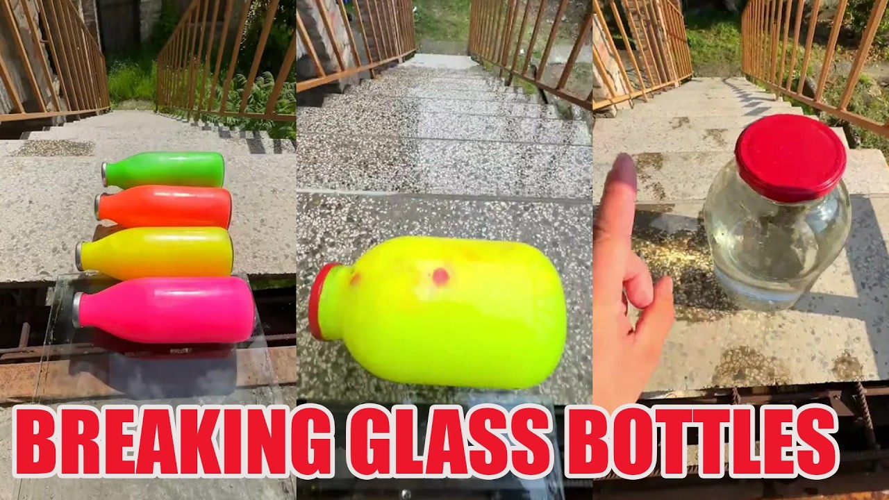 2 HOUR Breaking Glass Bottles and Balloon Drops 🔥 #asmr #satisfying #satisfyingvideo
