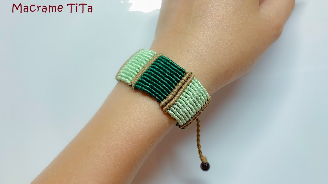Macrame bracelet tutorial: Easy and simple/  Creation & you