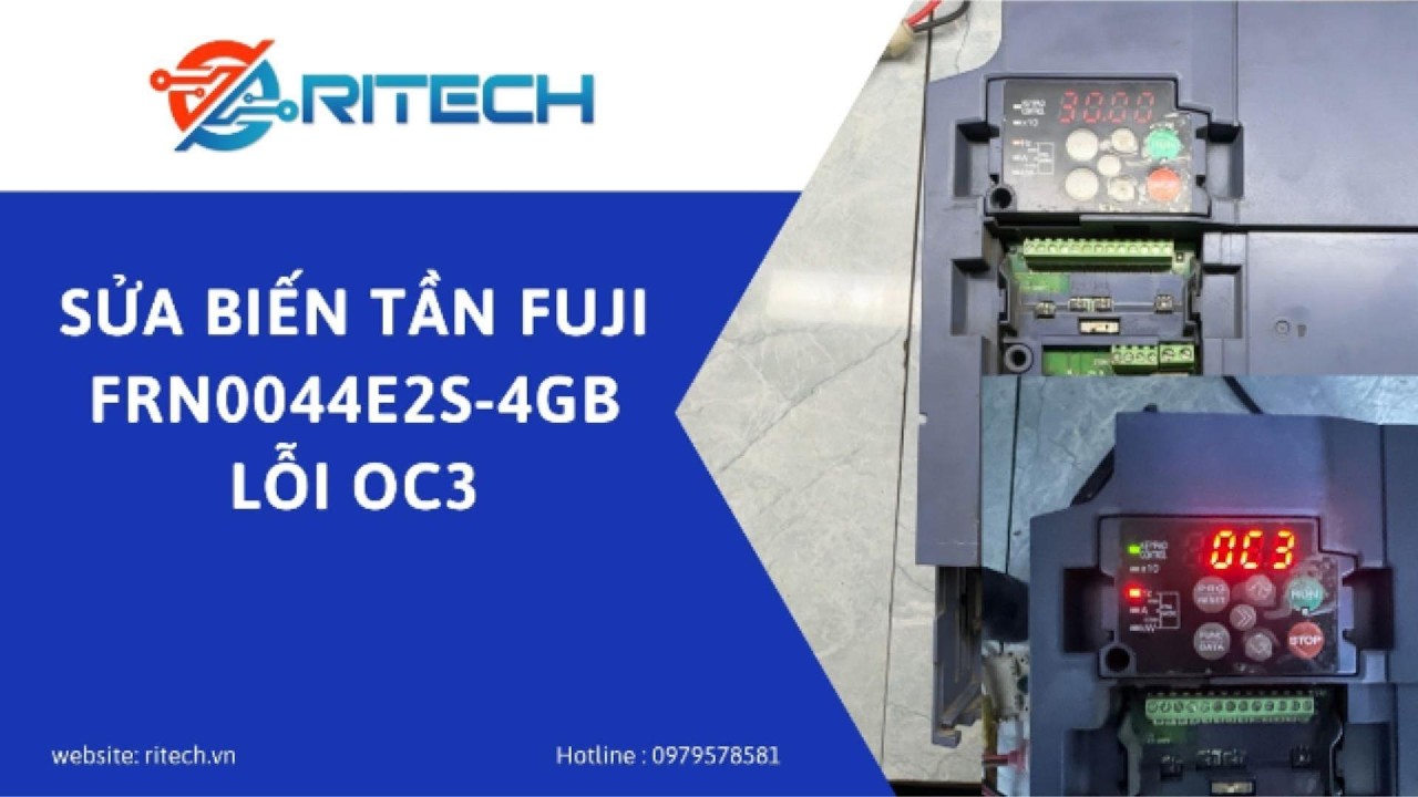 Biến tần fuji FRN0044E2S 4GB lỗi OC3