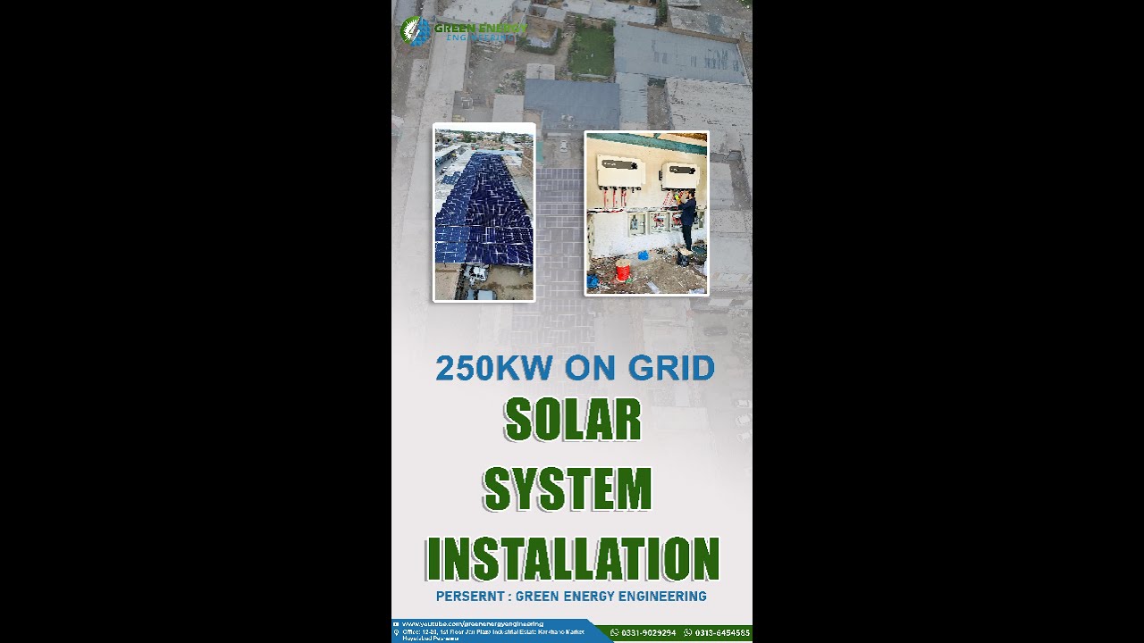 250-KW On Grid Solar System Installation #solarinstallation #greenenergy #peshawar #solarenergy