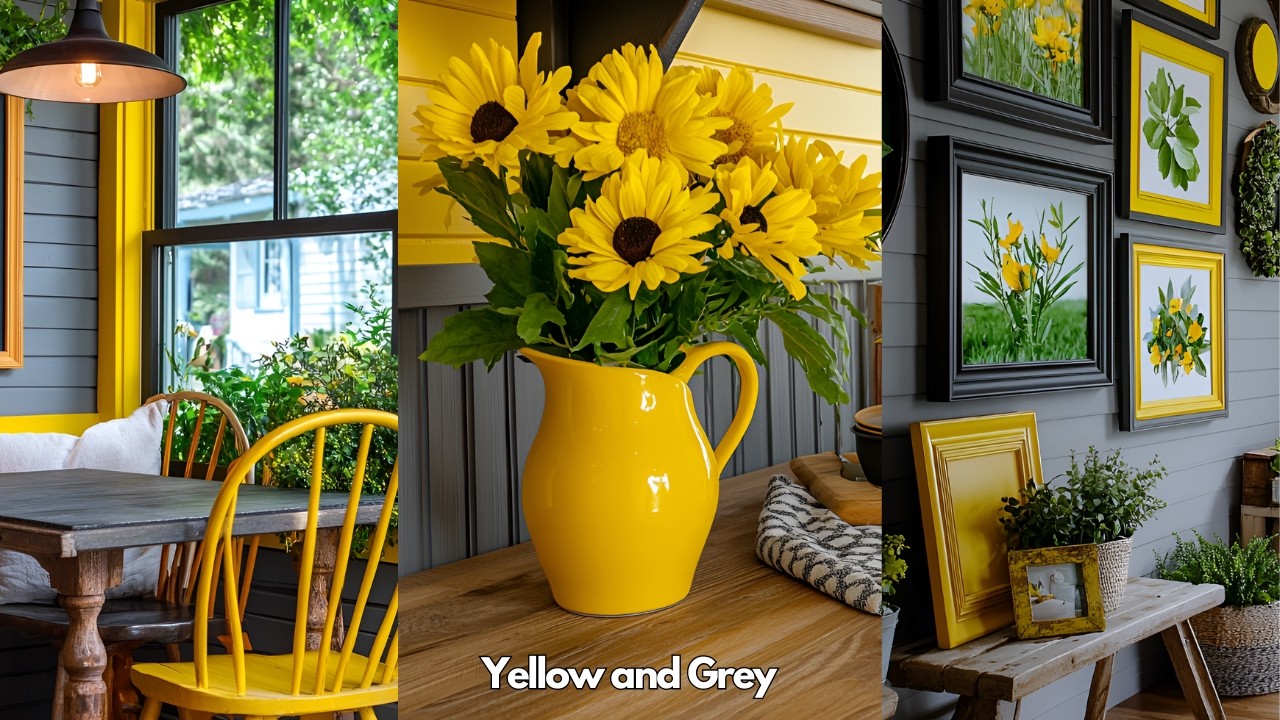 25 Chic Yellow & Grey DIY Projects for a Vintage Modern Farmhouse Makeover