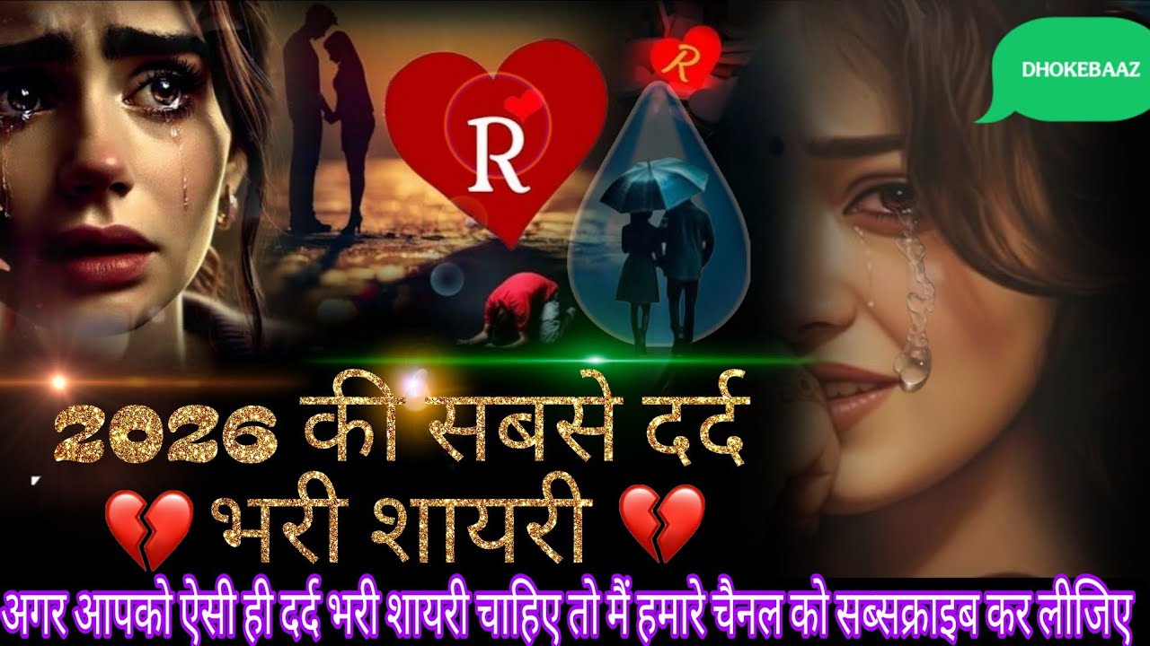 😢बेवफाई की दर्दनाक शायरी💔 | #viralvideo #youtube #trendingvideo2026 #song #शायरी