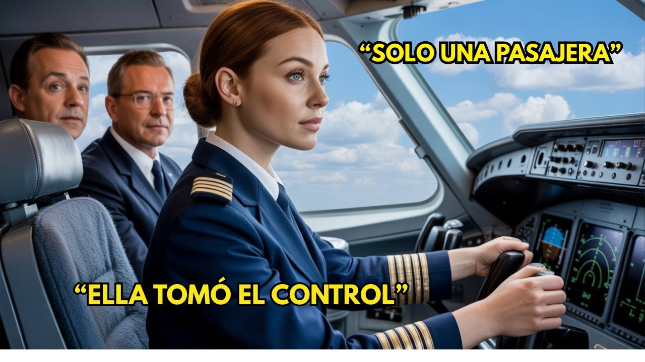 Era solo una pasajera — pero cuando el avión falló, hasta los pilotos la vieron tomar el control.