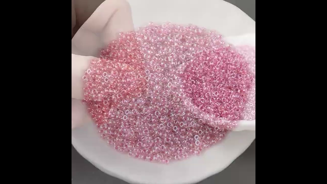 MIYUKI Round Rocailles Beads, Inside Dyed Berry