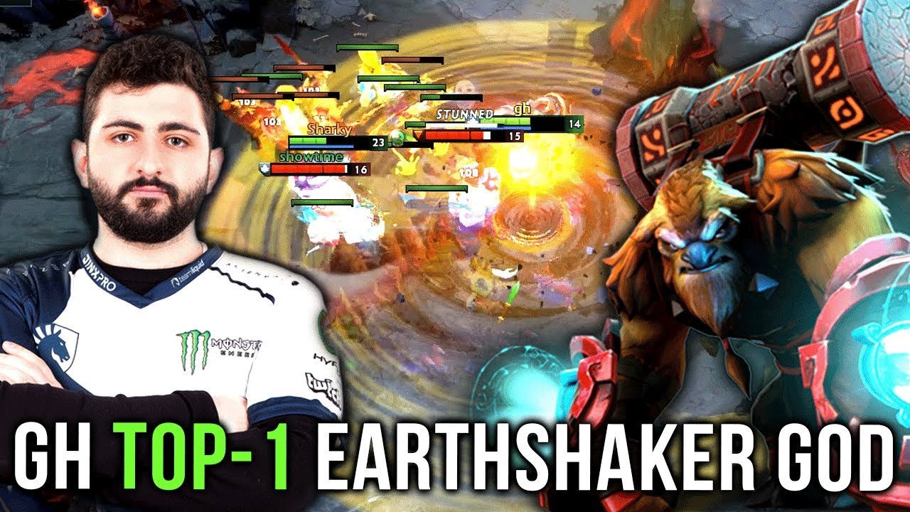 GH-GOD TOP 1 World Best Earthshaker - EPIC Gameplay Compilation - Dota 2