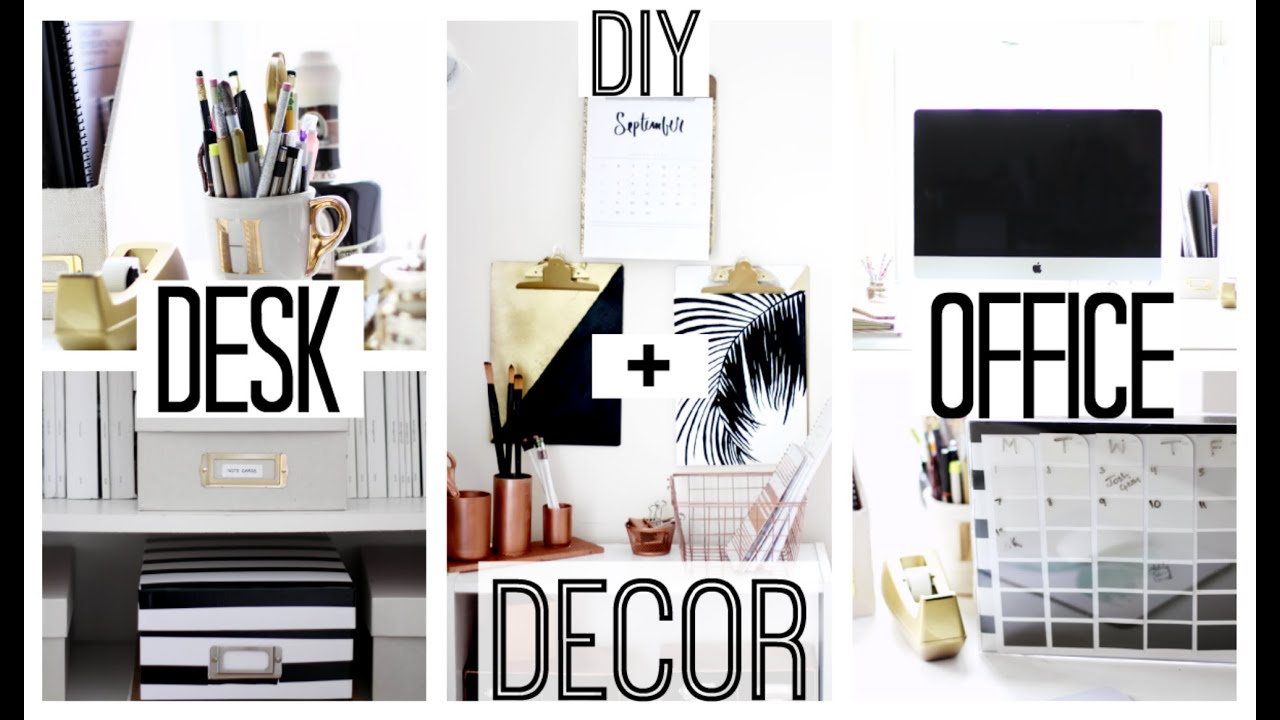 DIY Desk + Office Decor | Anthropologie + Kate Spade Inspired