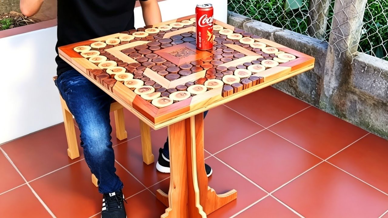 DIY Woodworking - How to build a tea table from wood scraps