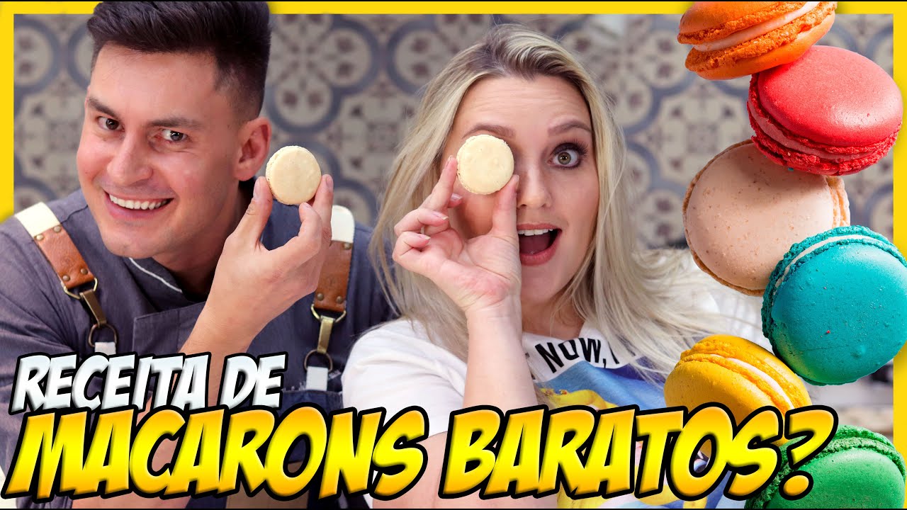 RECEITA FÁCIL PARA FAZER MACARONS BARATOS COM FARINHA DE AMENDOIM!