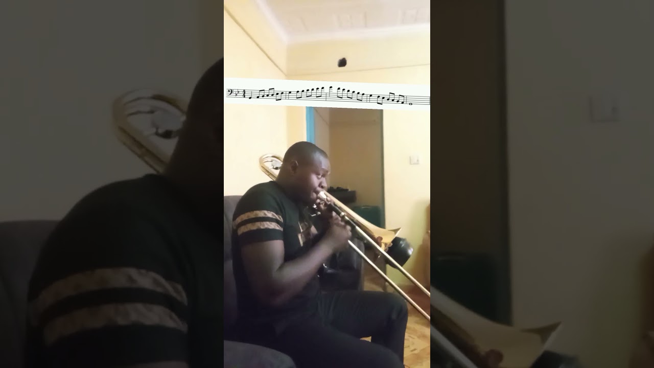 G  NATURAL MINOR SCALE FOR TROMBONE