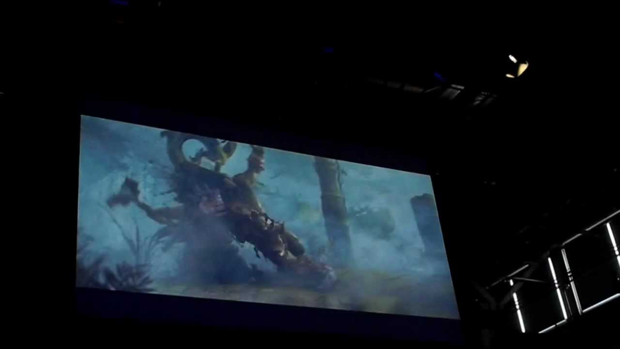 Cinematic of Mists of Pandaria : World premiere at Gamescom 2012 (Bad audio)