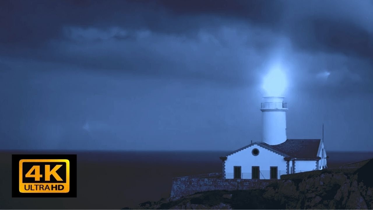 Lighthouse: Relaxing Background Sounds + Distinctive Fog Horn