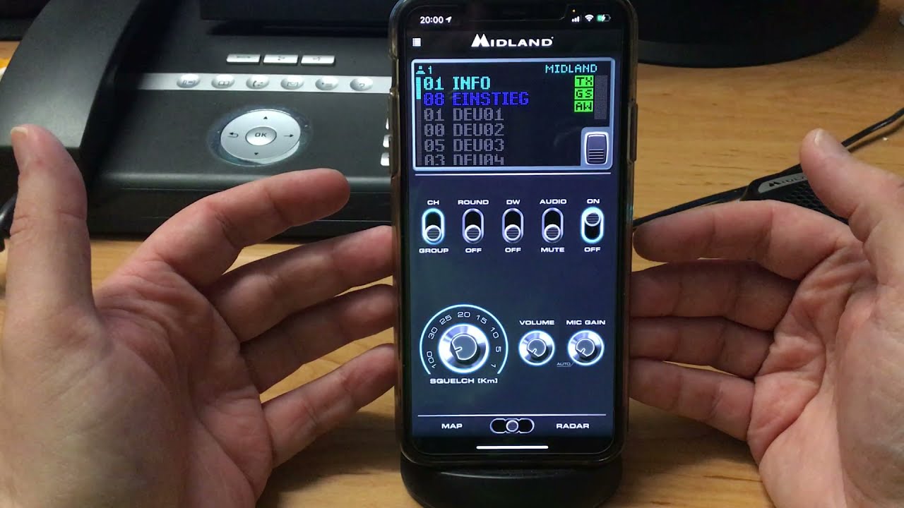 Update Midland CBTALK App Funktionen