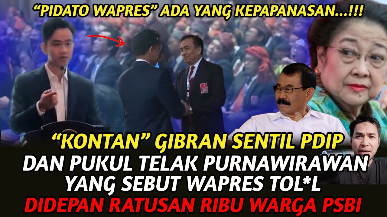 CERDAS ! GIBRAN PUKUL KERAS PURNAWIRAWAN & PDIP 