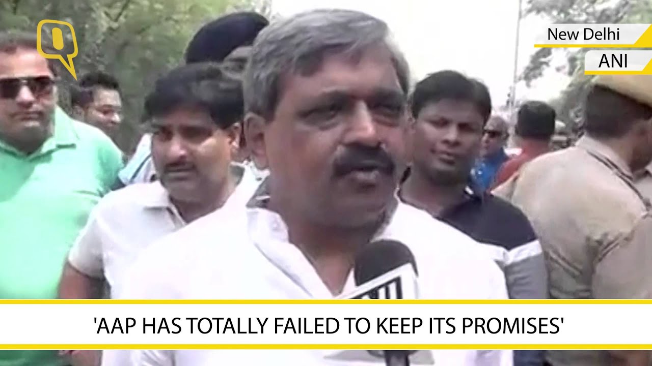 BJP Protests Against AAP for The Electricity Tariff Hike