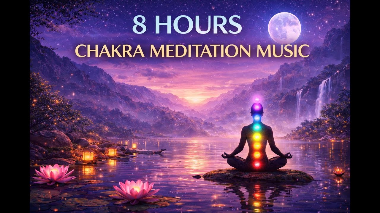 8 Hours Chakra Meditation Music 🔮 Balance Energy, Healing & Inner Harmony