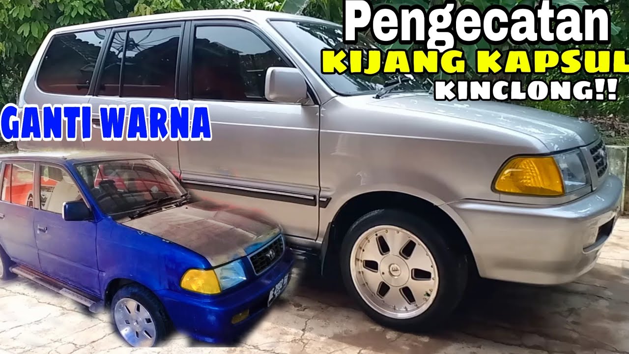 PROSES PENGECATAN TOYOTA KIJANG KAPSUL LSX SILVER METALIC RUBAH WARNA DARI KUSUT JADI MENGKILAP !