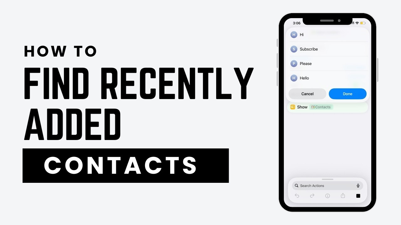 How To Find Recently Added Contacts On iPhone (2026) &ndash; Easy Guide