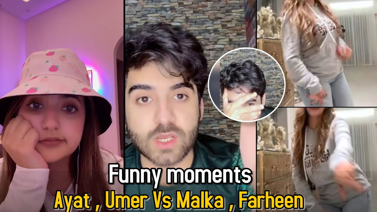Funny Moments 😁😁 | Ayat , Umer Vs Malka , Farheen | Tiktok Live Match😁😁