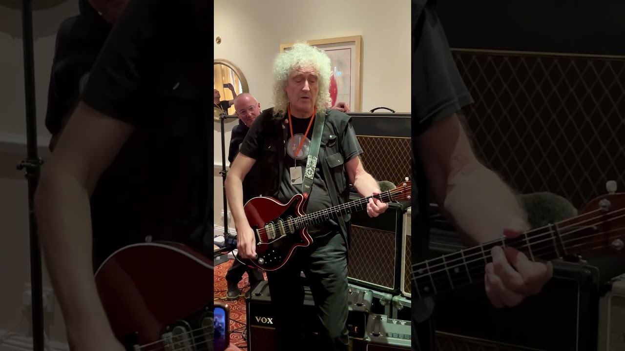 #BrianMay Plays an Impromptu Demonstration at The 2024 #RedSpecial Enthusiast Meetup/Convention
