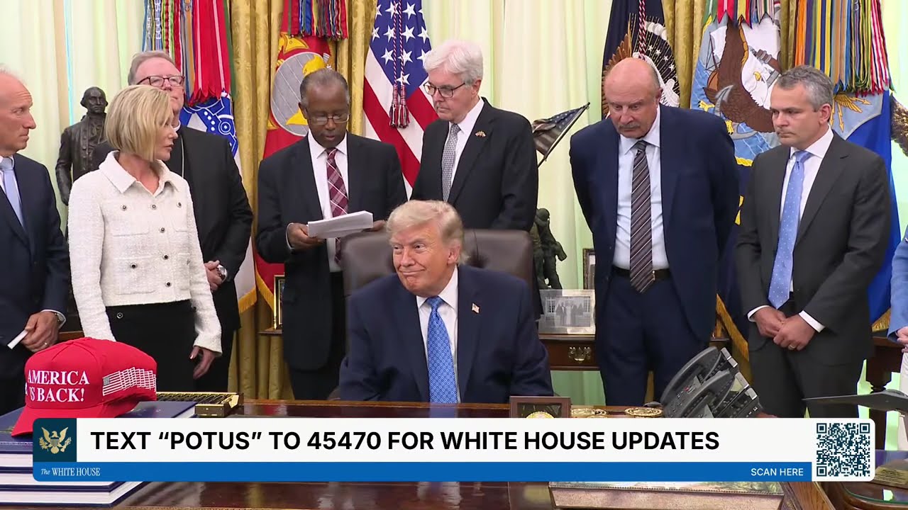 President Trump Receives Presentation of the Religious Liberty Commission Report