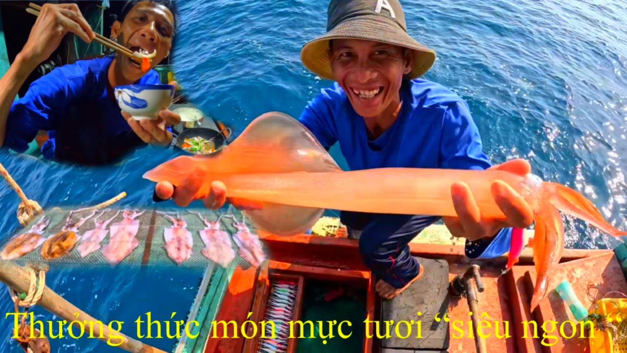 HOÀNG ĐÃ TRỞ LẠI NGHỀ “ CÂU LÔI MỰC “ | THƯỞNG THỨC MÓN MỰC TƯƠI “ SIÊU NGON “