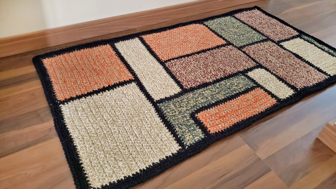 Tapete de Crochê Estilo Patchwork