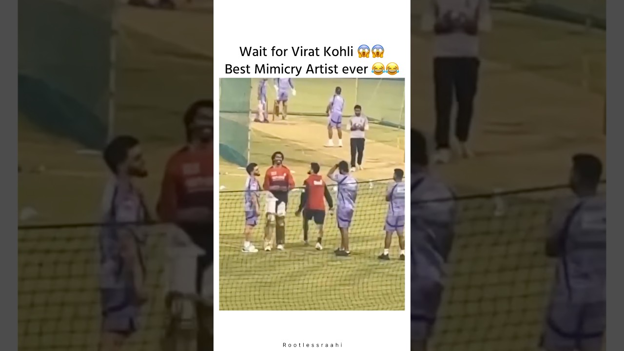 Virat Kohli Mimic Venkatesh Iyer best mimicry artist in town #short #viral #cricketbuzz #rcbvskkr