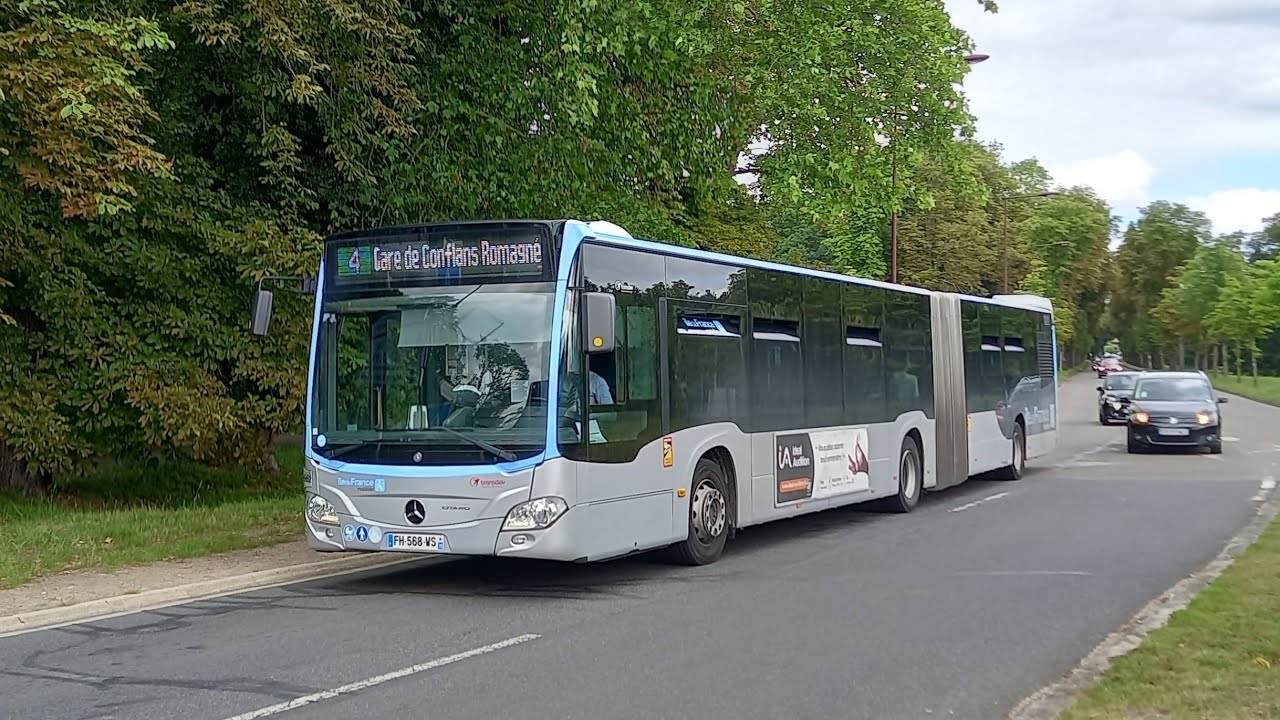 [Ligne 4 Transdev-Conflans] Voyage à bord d'un Mercedes Citaro GC2 IDFM (n°19962)