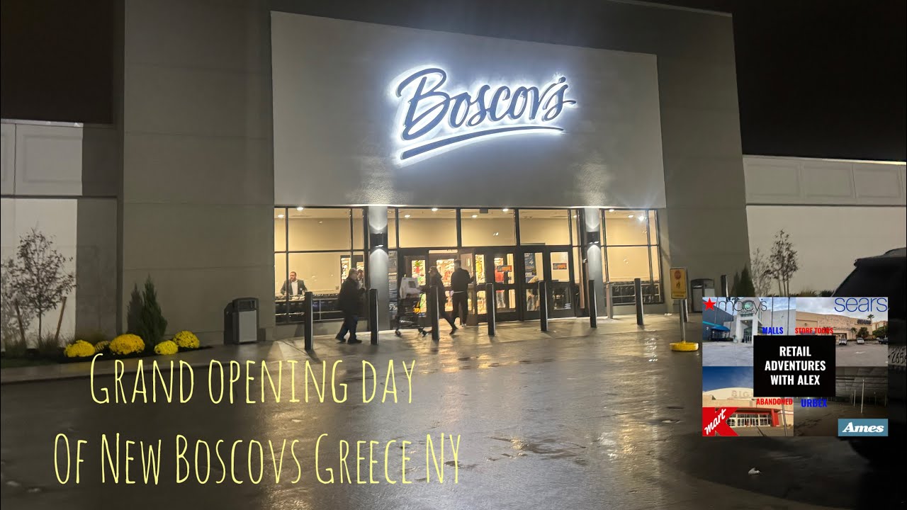 Торжественное открытие нового торгового центра Boscovs в торговом центре Greece Ridge, Греция, шт...