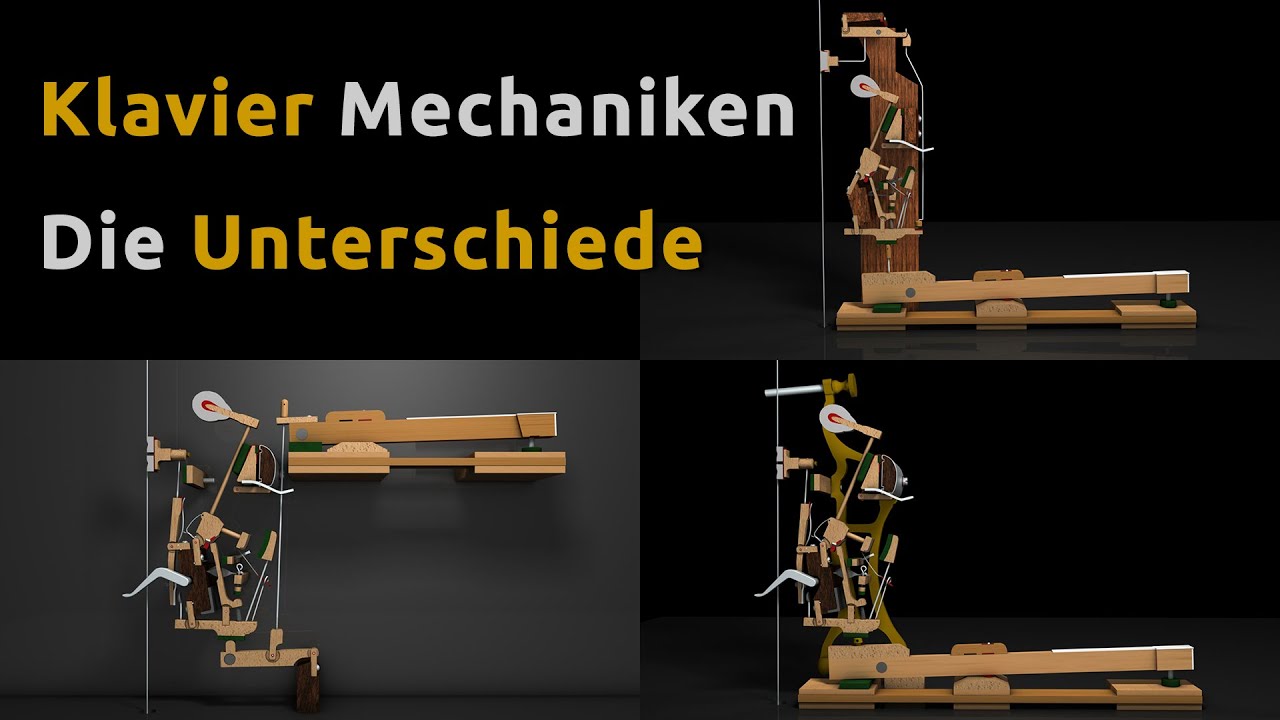 Klaviermechaniken - Die Unterschiede
