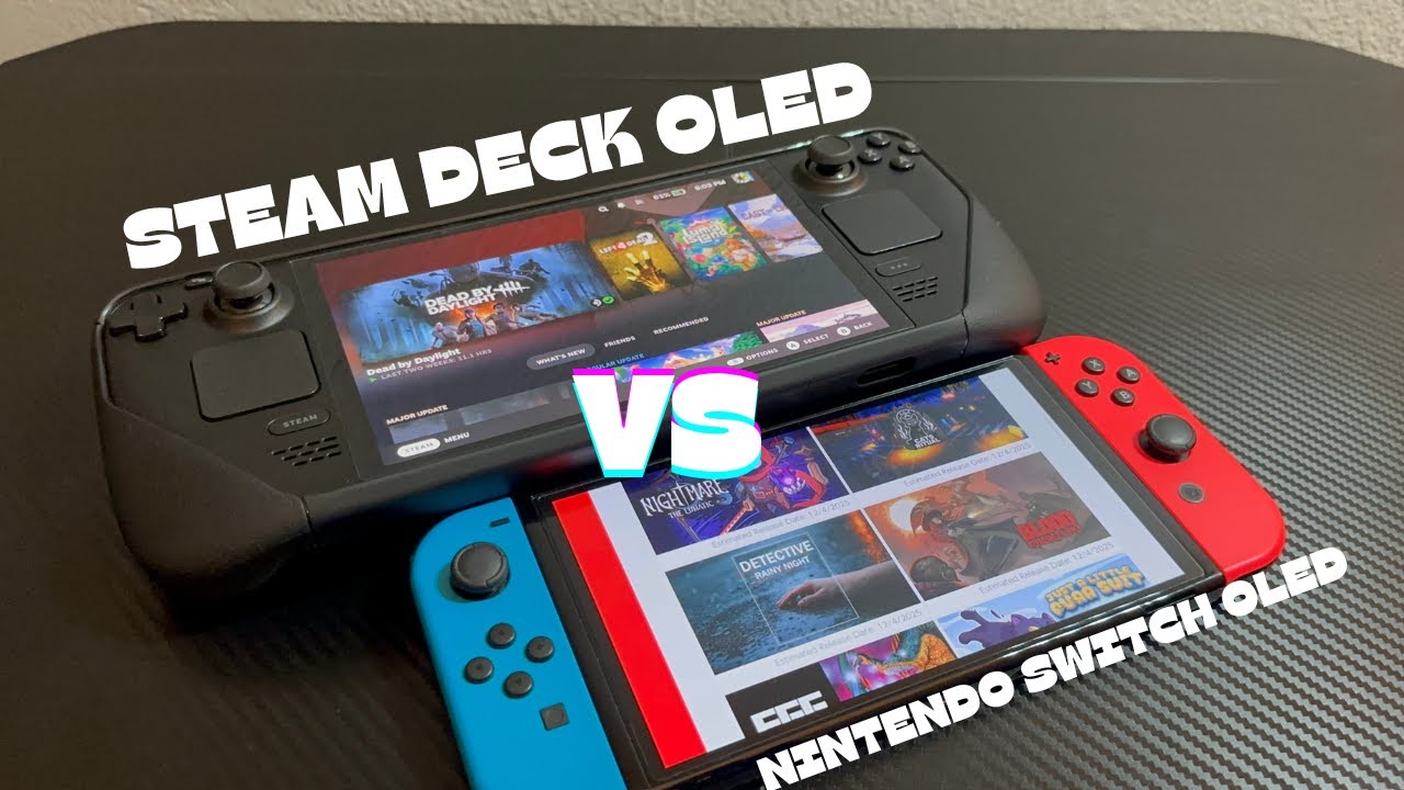 STEAM DECK OLED VS. NINTENDO SWITCH OLD (Quick Side-By-Side Size Comparison)