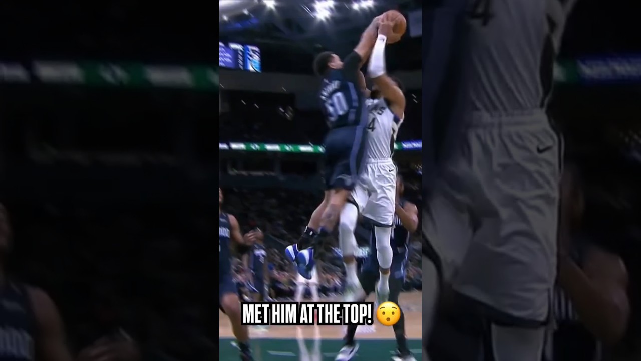 Cole Anthony blocked Giannis😱