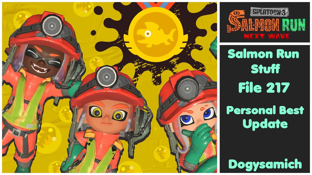 Splatoon 3 | Salmon Run Stuff File 217 - Personal Bests Update