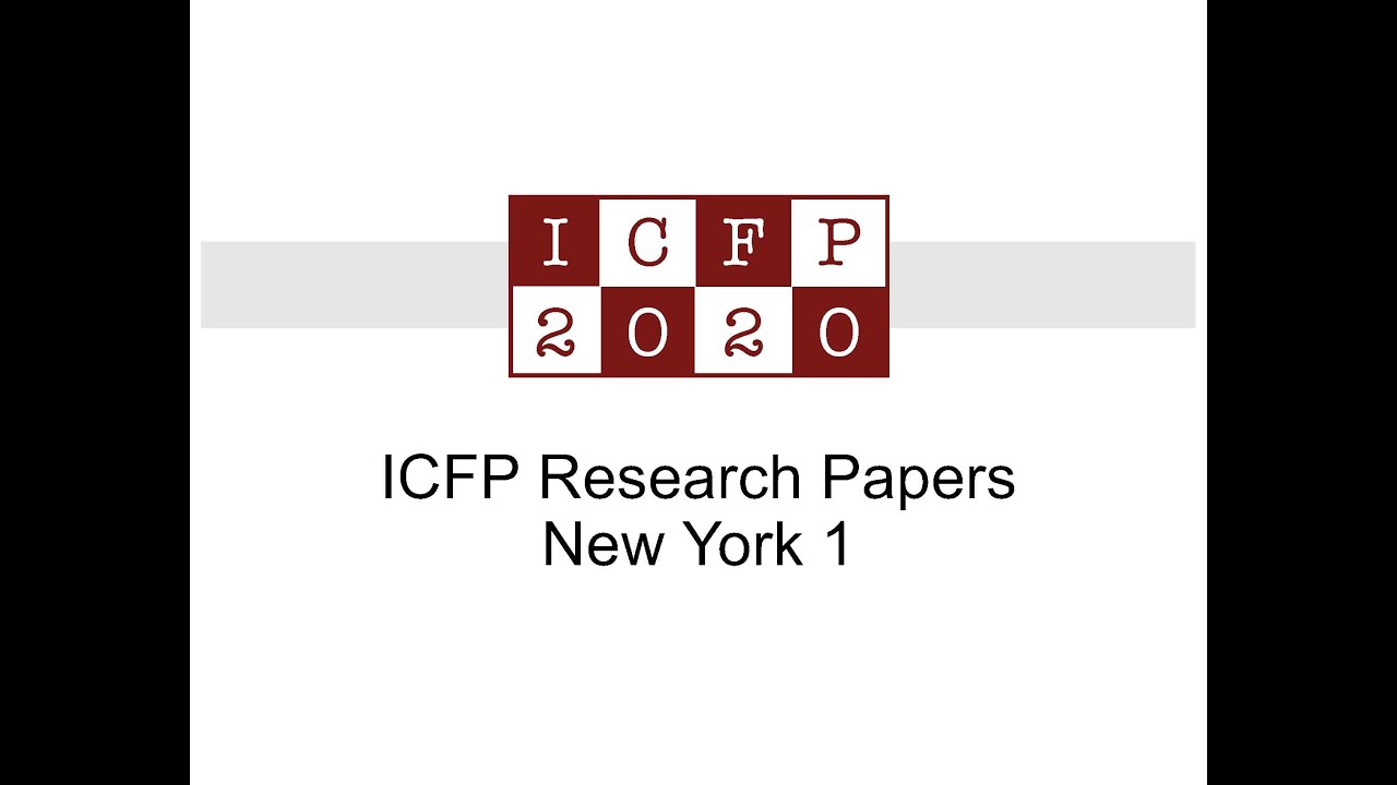 ICFP 2020 Session NY 1
