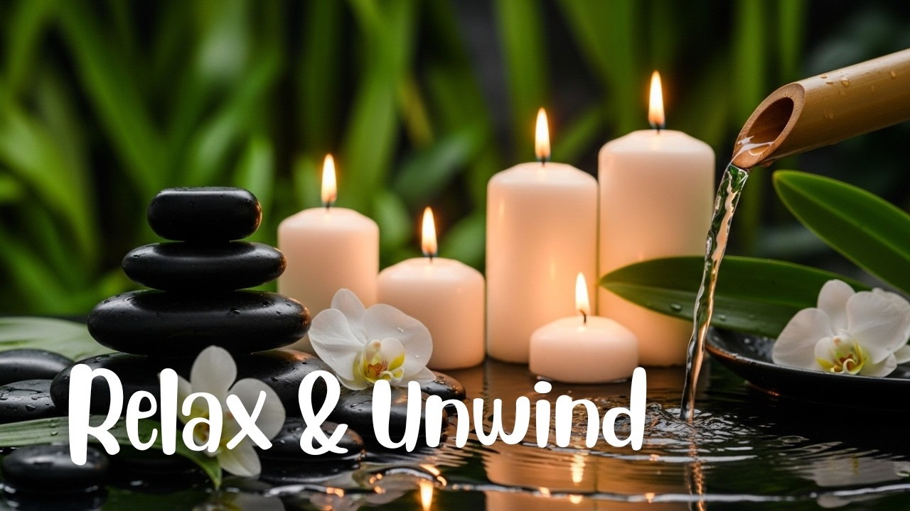 Calming Piano Melodies with Water Flow for Deep Sleep