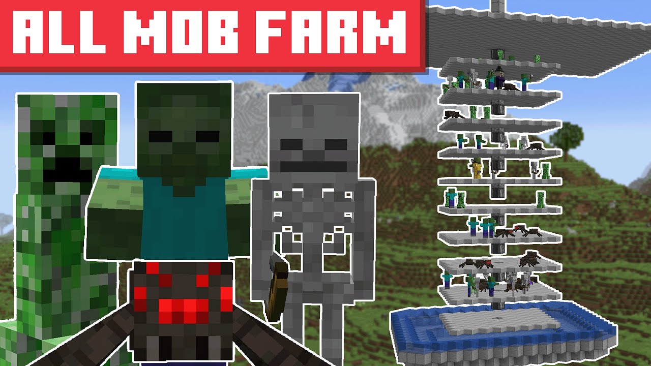 Minecraft All Mob Farm 1.21.11 - 26.1+ - EASY DESIGN
